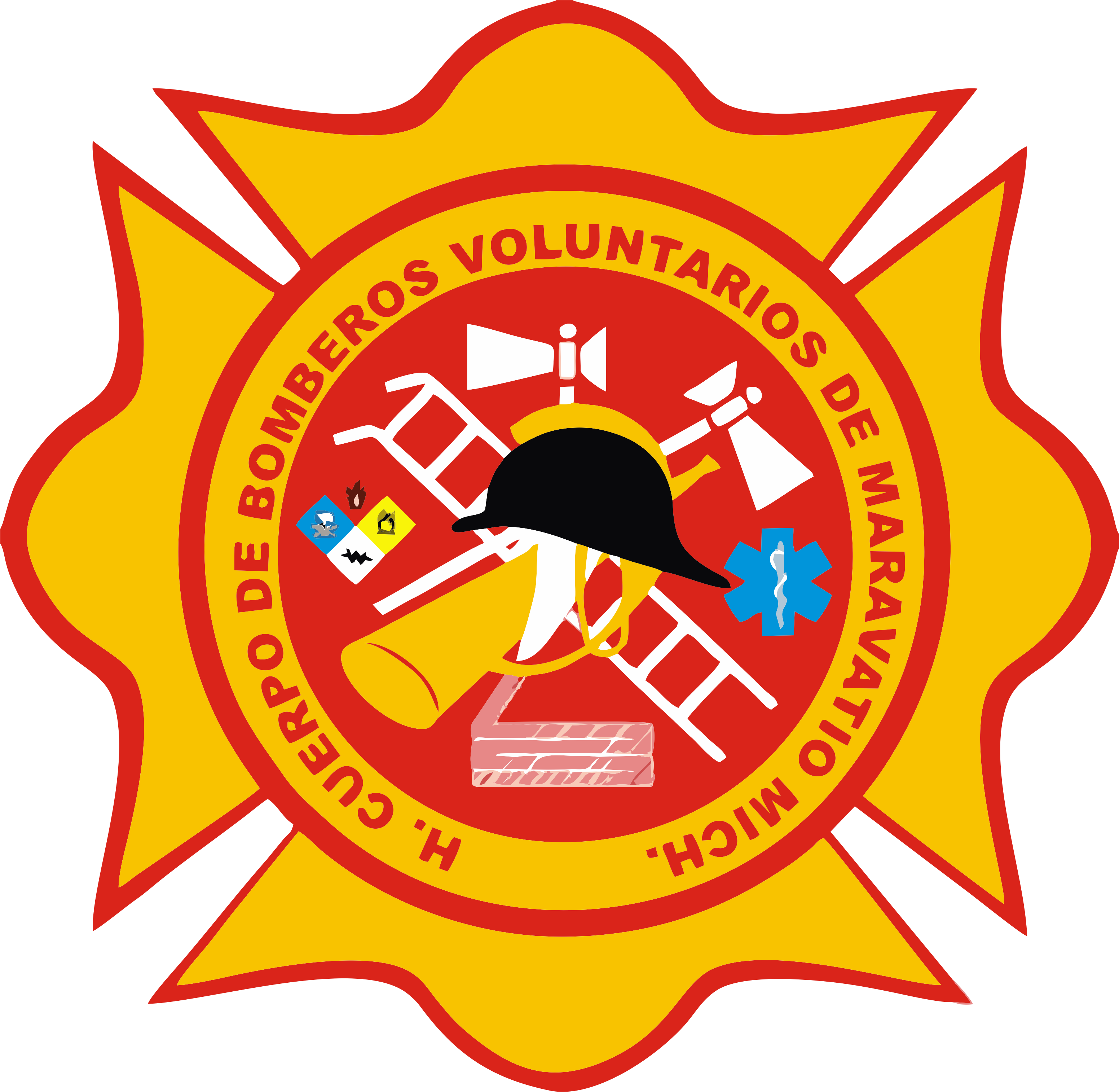 Bomberos Maravatío (3103x3027), Png Download