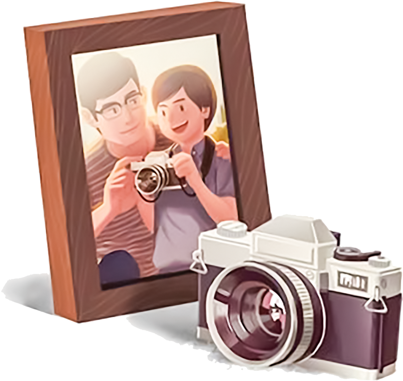 Hand Drawn Cartoon Camera Decoration Vector (2275x2590), Png Download