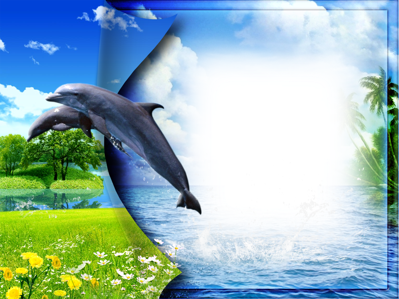 Nature Frame Png (1280x960), Png Download