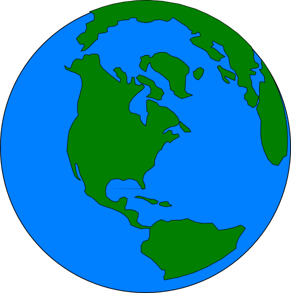 Green World Png (594x597), Png Download