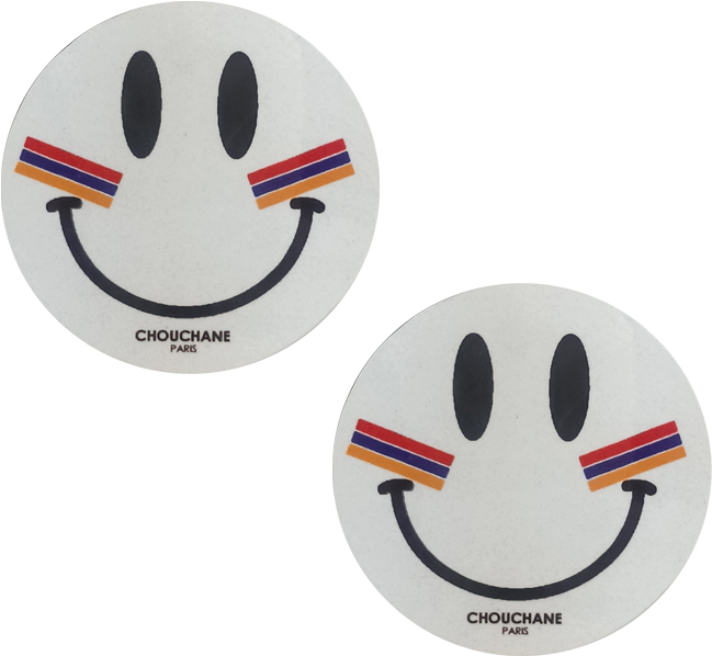 Set Of 2 Fridge Magnets Smiley (1000x1000), Png Download