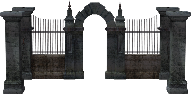 Cemetery Gates Png Pluspng (800x499), Png Download
