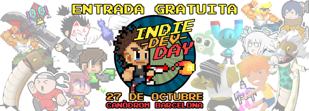 Entrada Gratuita Indiedevday Con La Colaboración De (1024x368), Png Download