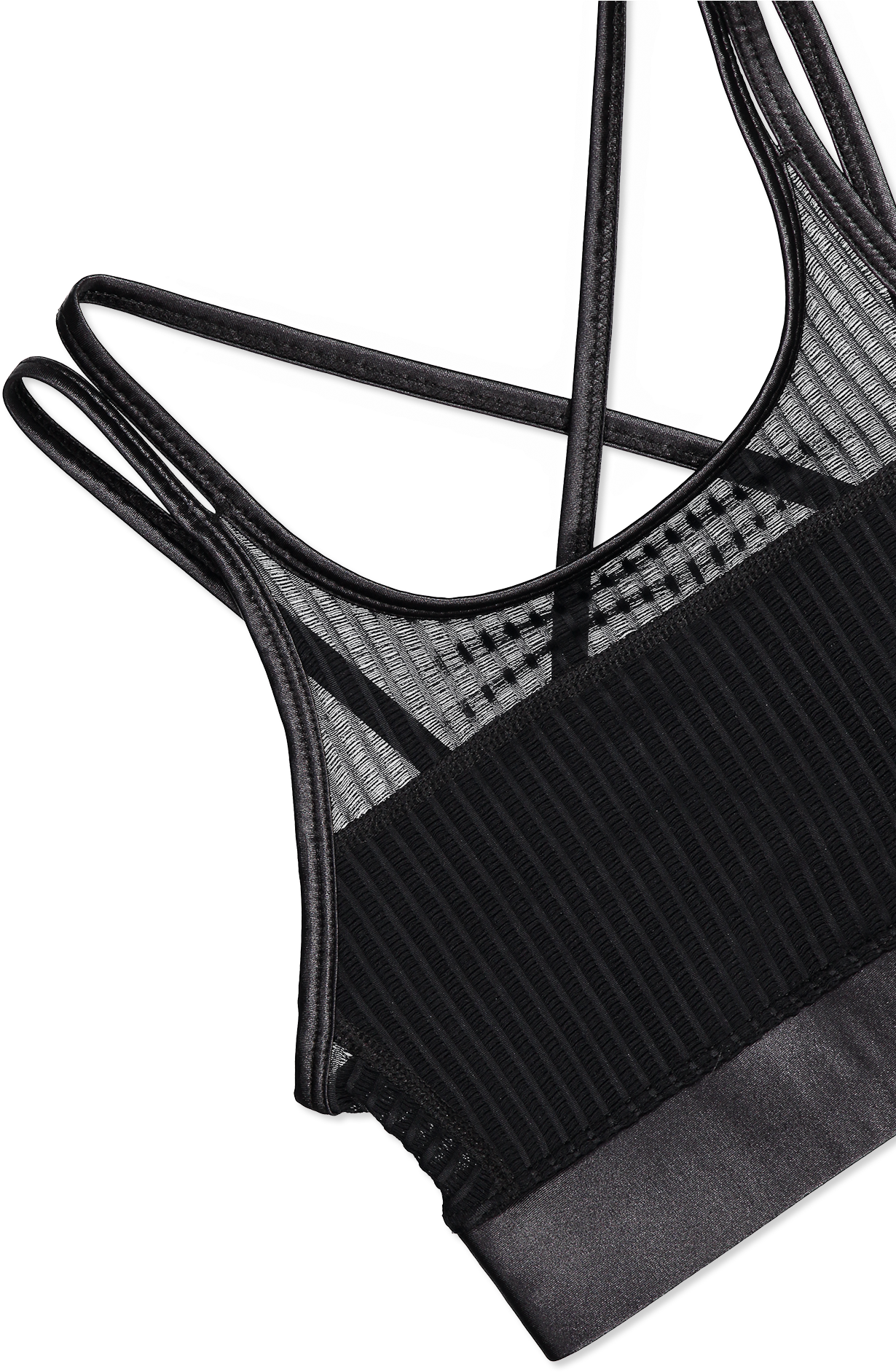 Mirage Cami Bra Black Mesh (1280x1920), Png Download