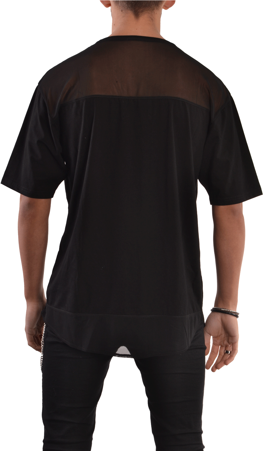 Black Mesh T-shirt (1500x1500), Png Download
