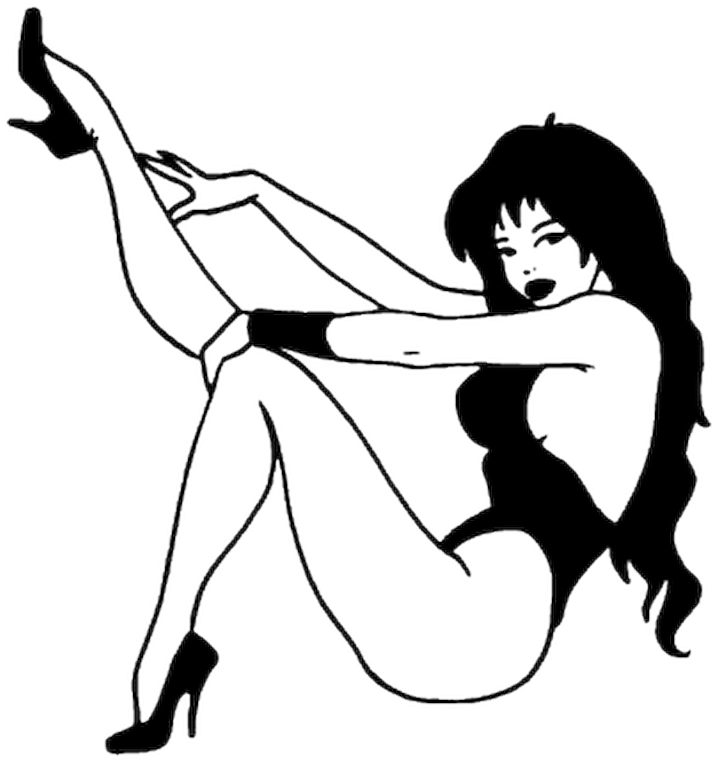 Sexy Pinup Decal (800x800), Png Download