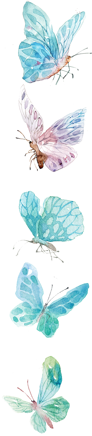Mariposas Azules Png (608x1849), Png Download