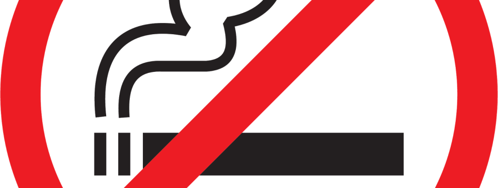 No Smoking Sign Vector (990x374), Png Download