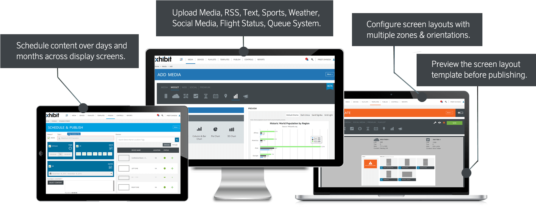 Enterprise-grade Corporate Digital Signage (1840x752), Png Download