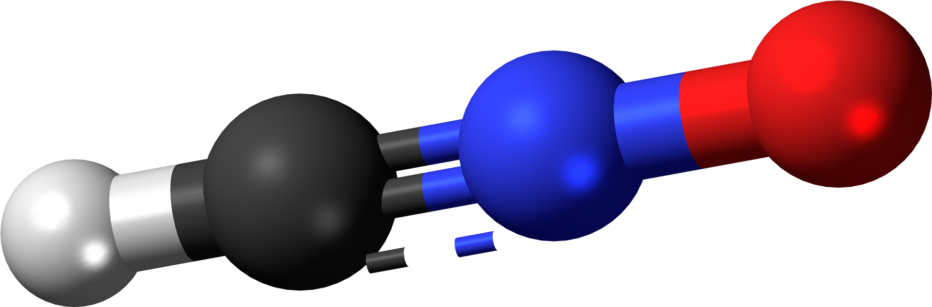 Fulminic Acid 3d Ball (2000x713), Png Download