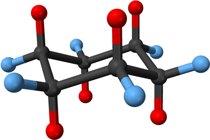 Cyclohexane Chair Colour Coded 3d Balls (800x560), Png Download