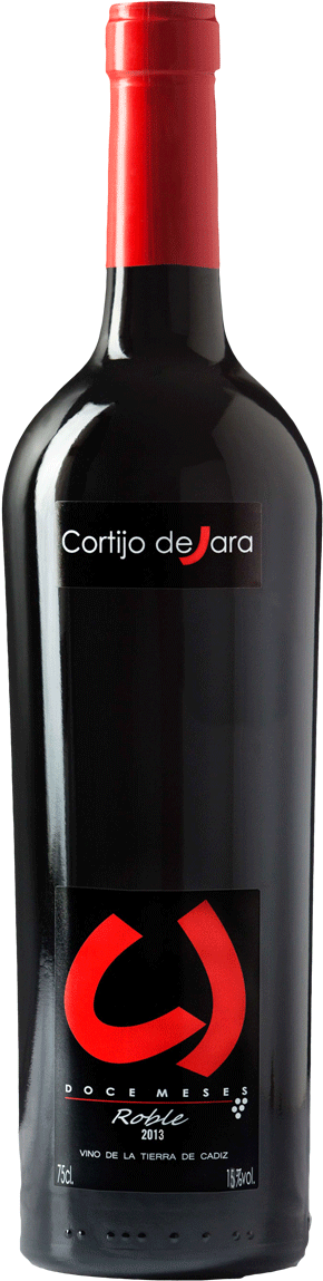 Botella De 75 Cl De Vino Tinto Cortijo De Jara 12 Meses (1600x1710), Png Download