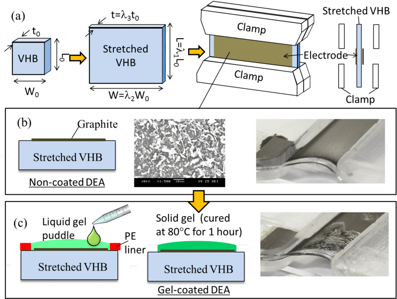 Fabrication Steps For Silicone-gel Coated Acrylic Dea (850x620), Png Download