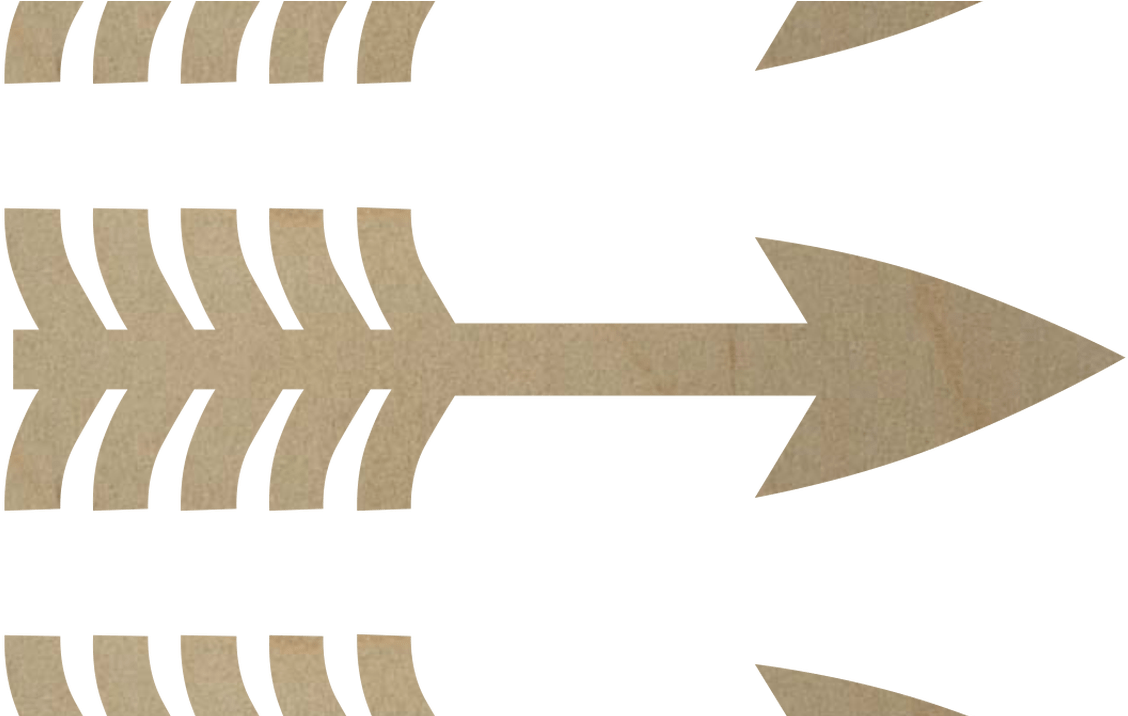 Wooden Arrow Cutout Wooden Arrow Wall Cutout (1200x715), Png Download