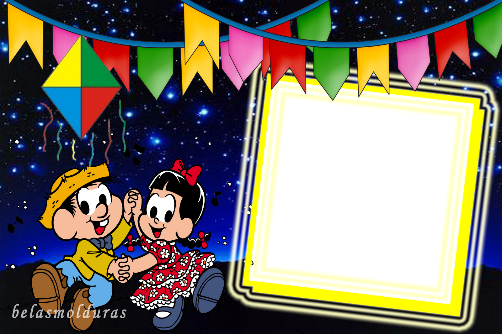 Festa Junina Convite Moldura Monica (1600x1066), Png Download