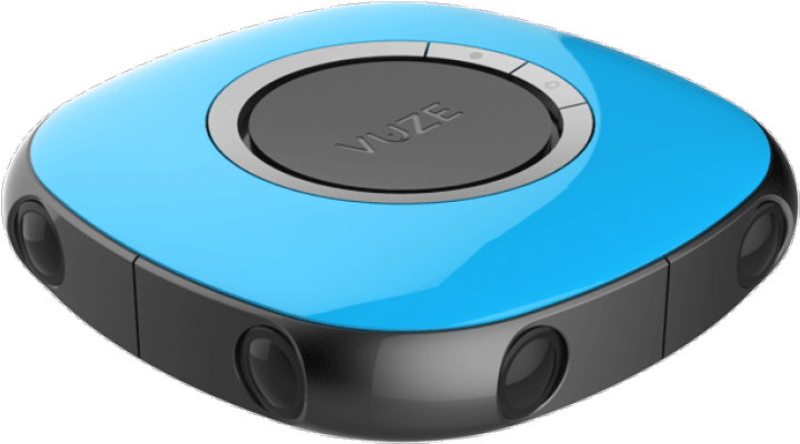 Vuze Features 8 Hd Cameras, Each With 180 Degree Vertical (940x470), Png Download