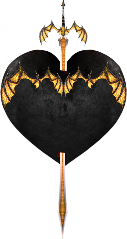 Dark Heart (426x800), Png Download
