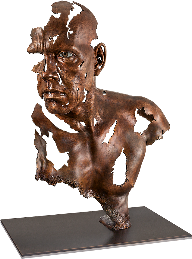 Bronzefigur Face To Face Von Jamie Salmon (660x903), Png Download