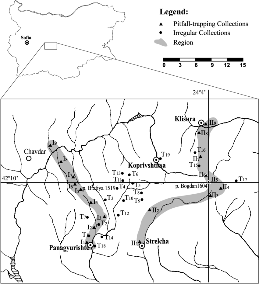 The Localities Where The Spiders Have Been Collected (850x934), Png Download