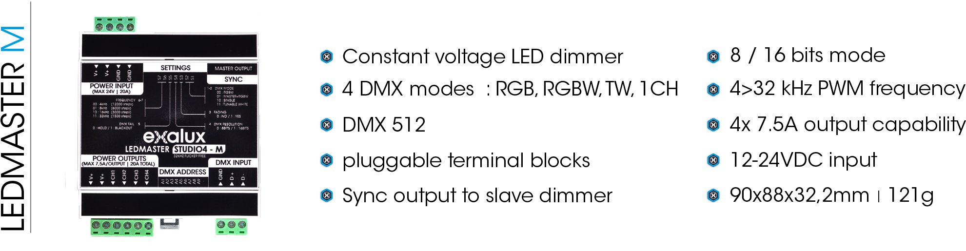 This Solution Allows To Control A Long Lenght Of Led (2267x533), Png Download