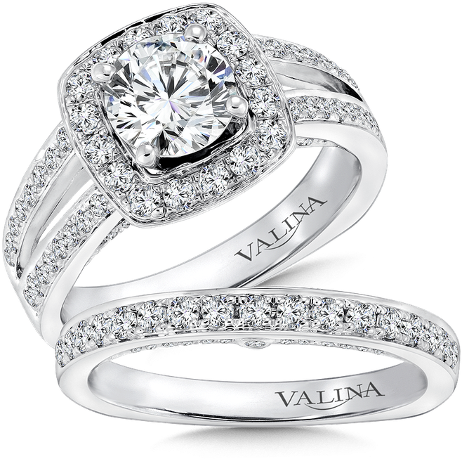 Valina Cushion Shape Halo Mounting (800x800), Png Download