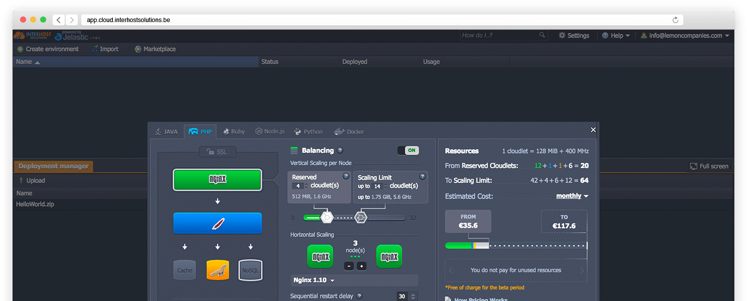 Cloud Hosting (1620x648), Png Download