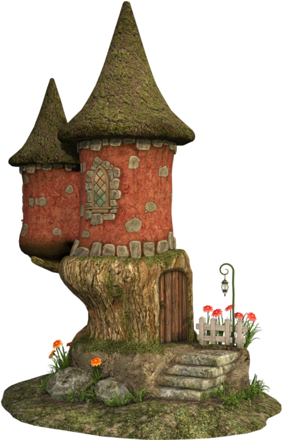 Fairyhouse Fantasy Fairy House @bladeaks1 (1024x1024), Png Download