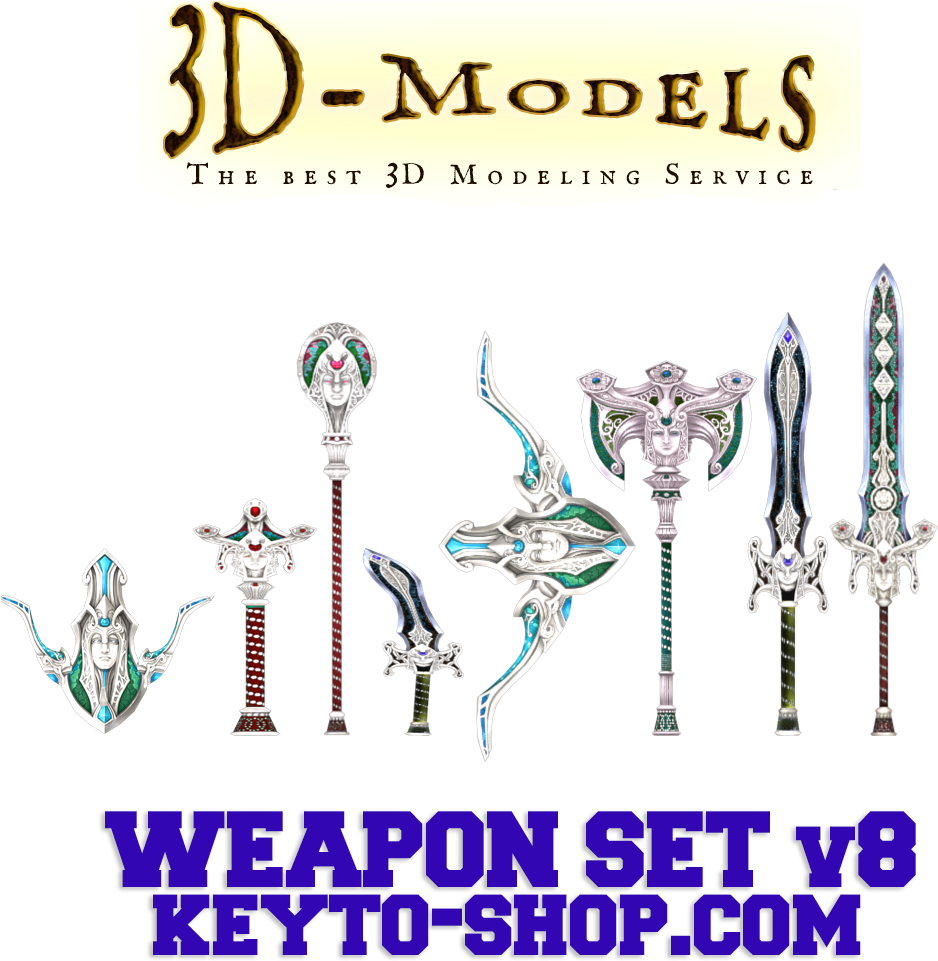 Hd Textures 8 Weapons Including Lycan Claws Price 15€ (960x977), Png Download