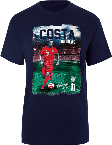Player T-shirt Douglas Costa (660x660), Png Download