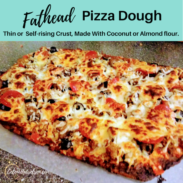 Quick And Easy Low Carb Fathead Pizza Dough (640x640), Png Download