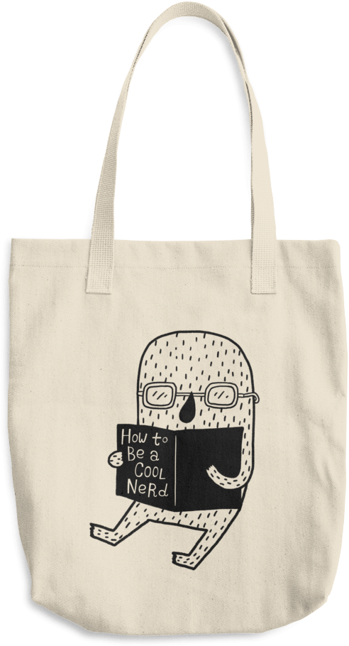 How To Be A Cool Nerd Cotton Tote Bag (1000x1000), Png Download