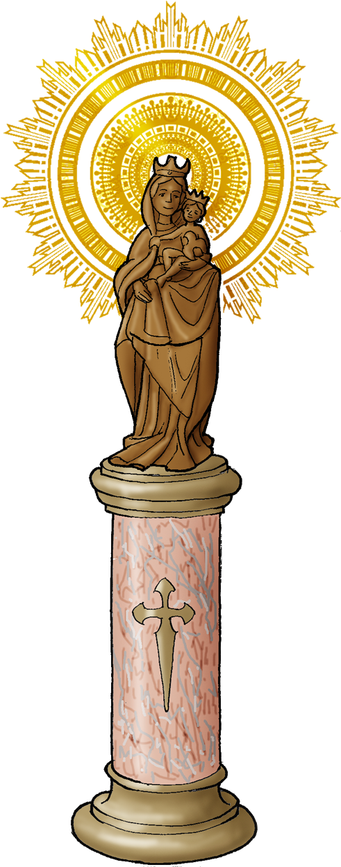 Virgen Png (884x1417), Png Download