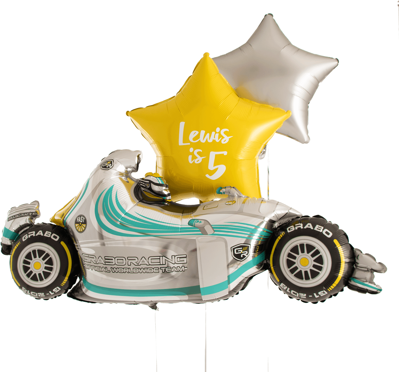 Race Car Silver R&f Bunch (1400x1400), Png Download