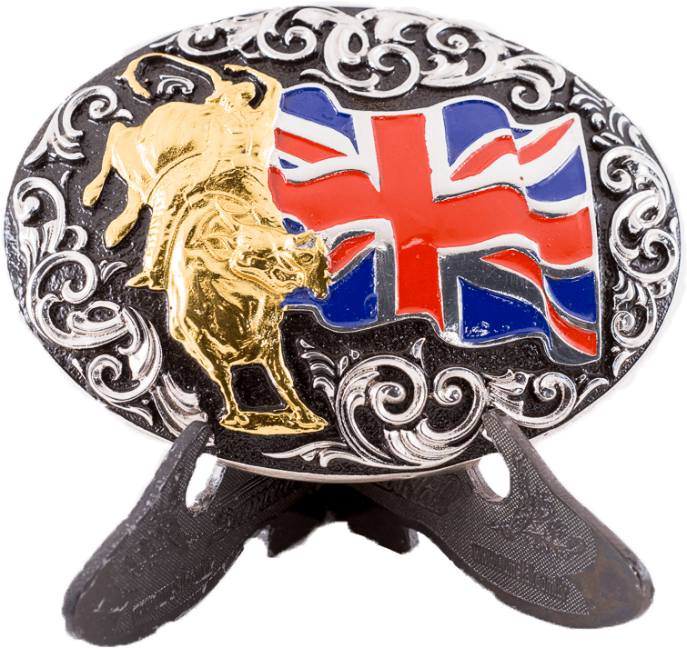 Fivela Sumetal Modelo Rodeio Bandeira Inglaterra (800x800), Png Download