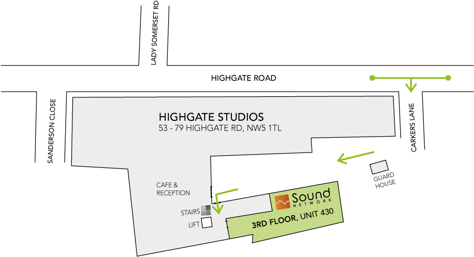 How To Find Sound Network At Highgate Studios (960x527), Png Download