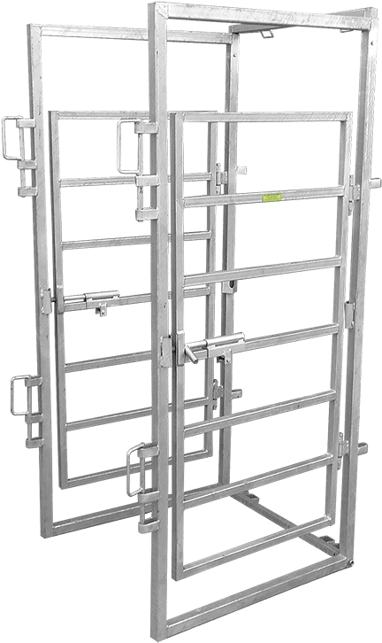 Our Pal Cage Connects Behind Any Of Our 3 Chutes (600x800), Png Download