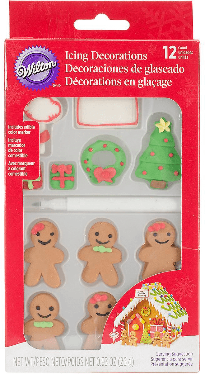 Gingerbread Candy Decorations Gingerbread Family (1200x1200), Png Download
