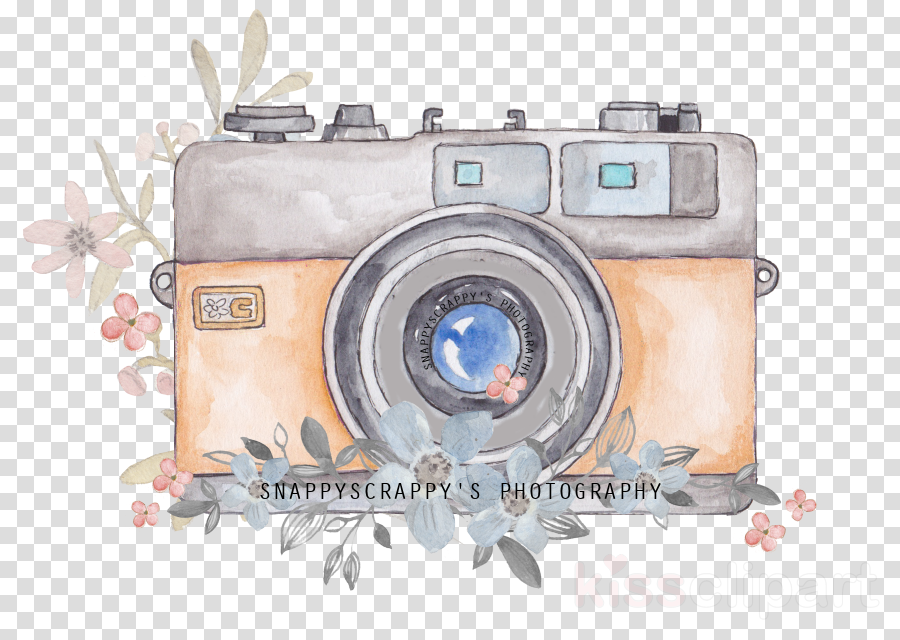 Watercolor Camera Png Clipart Digital Cameras Photographic (900x640), Png Download