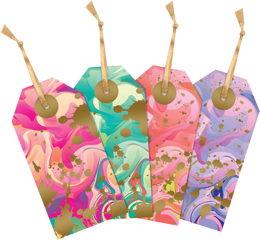 Marble Madness Luggage Tag (1000x1000), Png Download