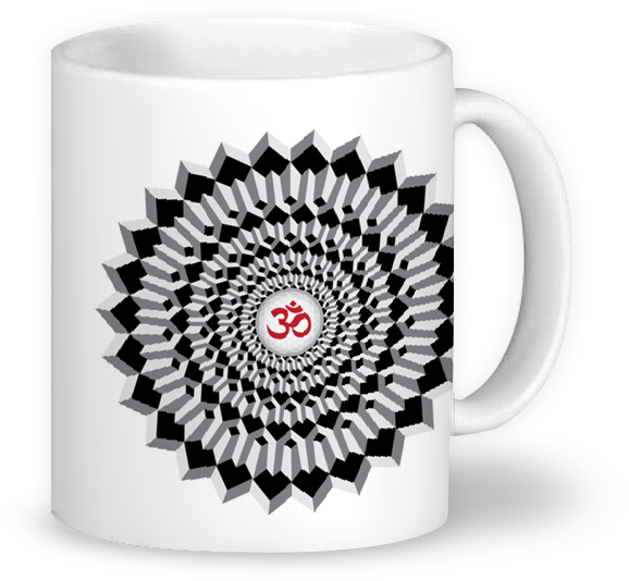 Caneca Mandala Geométrica Ohm (800x800), Png Download