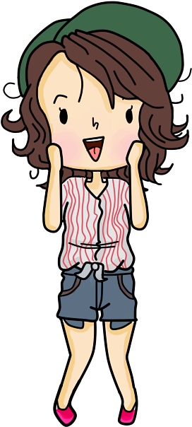 Hipster Girls Png {muñequitas Hipster Png} ♡ (500x642), Png Download