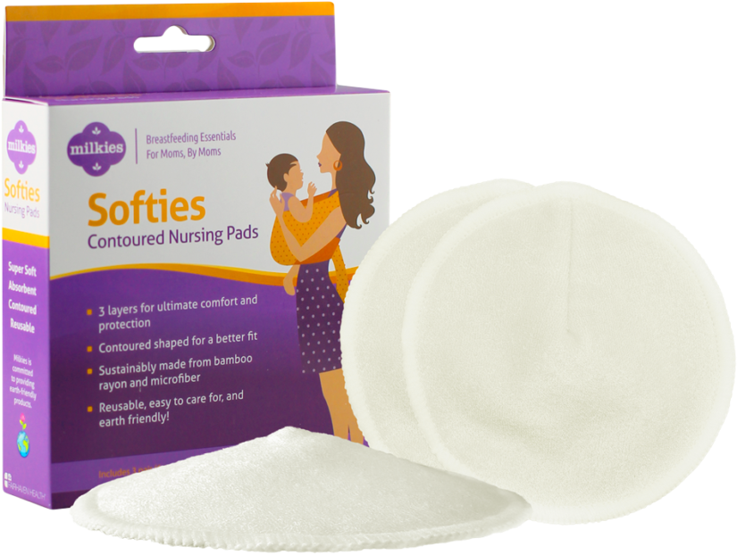 Download Softies Contoured Nursing Pads Full Size PNG Image PNGkit