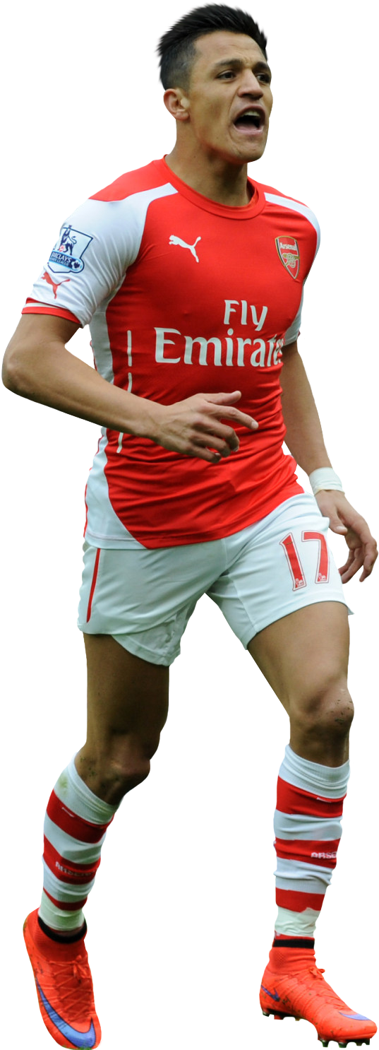 Alexis Sanchez (537x1486), Png Download