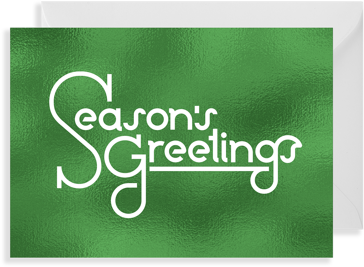 Seasons Greetings Christmas Card (1400x1500), Png Download
