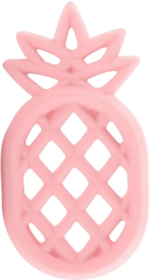 Petite Bello Teether Pink Pineapple Pineapple Teether (600x600), Png Download