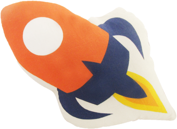 Almofada Toy Foguete (756x756), Png Download