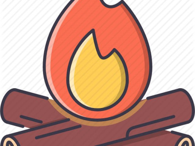 Bonfire Clipart Fire Wood (640x480), Png Download