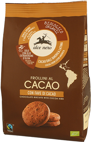 Organic Cocoa Biscuits With Cocoa Nibs (640x640), Png Download