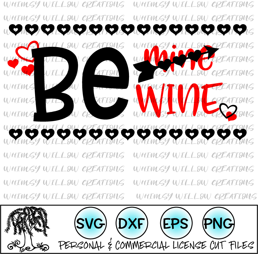 Be Wine Cut File (868x852), Png Download