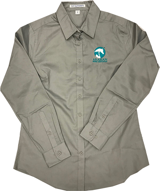 Aha Ladies Monument Grey Button Down (576x685), Png Download